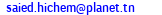 eMail de Cabinet d'Expertise et de Conseil Hichem SAIED