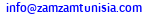 eMail de TUNISIA DRINKS - ZAMZAM TUNISIA
