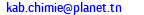 eMail de KAB CHIMIE TUNISIE
