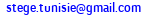 eMail de STEGE : SOCIETE TUNISIENNE D'ELECTRICITE GENERALE