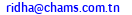 eMail de CHAMS 